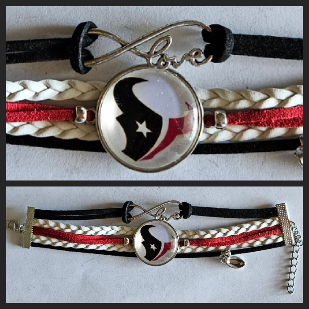 NFL Texans Charm Bracelet